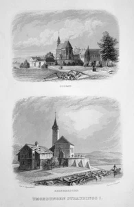 1840 Straubing Alrededores Baviera Grabado Acuñación Jagendeubel Poppel - Bild 1 von 1