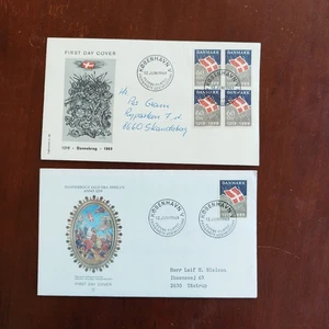 Denmark . FDC. 12 June 1969. Dannebrog's 750 Anniversary. - Set no. 2 - Picture 1 of 2