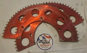 VINTAGE RACING GO KART HORSTMAN 2 PC SPROCKET 35 CHAIN 77 TOOTH CART PART - Picture 1 of 3