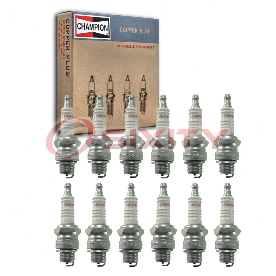 12 bujías Champion Copper Plus para Lincoln 76H Series 1947 4,8 L V12 kr Foto 1 de 4