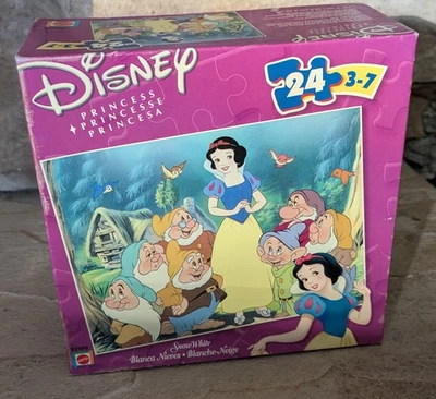 Rompecabezas Disney Princesa Blancanieves 24 piezas niños NUEVO 2002 vintage Foto 1 de 4