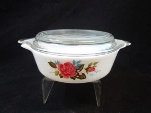 Jaj Pyrex Cottage Rose Casserole Dish No Lid vintage - Picture 1 of 5
