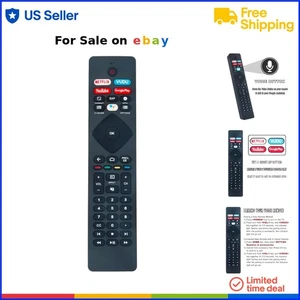 Voice Remote Control Replacement Bluetooth for Philips Android TV 47 Key - Picture 1 of 11