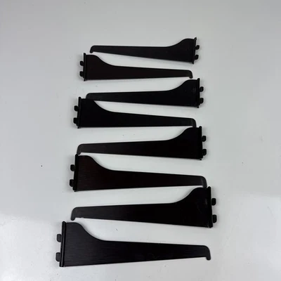 Knape & Vogt 180 - 8 Inches Ebony Steel Shelf Bracket Lot Of 8 - Image 1 of 2