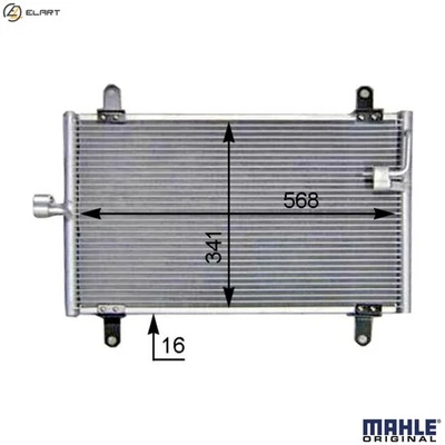 CONDENSER AIR CONDITIONING AC 514 000S FOR PEUGEOT BOXER/Platform/Chassis/Van - Image 1 of 4