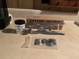 Stone Manufacturing Tattoo Outfit with Ear Release Standard Black - Picture 1 of 3