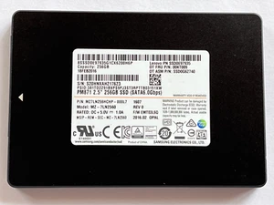 SAMSUNG PM871 256GB SSD 2.5" SATAIII 6.0Gpbs 7mm MZ-7LN2560 Health Status 100% - Picture 1 of 8