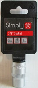 Standard 3/8" Stecknuss - 11 mm - 6 Punkt - matt - einfach SOC3811 - 1. Klasse - Bild 1 von 7