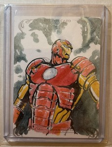 2018 Upper Deck Marvel Masterpieces Sketch Iron Man by Fran Fdez