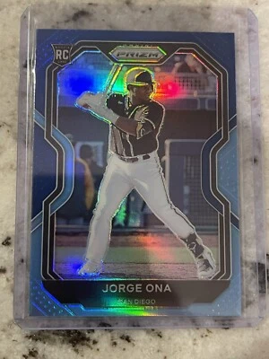 2021 PANINI PRIZM JORGE ONA RC CAROLINA BLUE PRIZM PADRES RC 🔥🔥 - Image 1 of 2