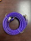 Boss 12 Feet RCA PRCA-12 Purple Color dual shielded cable gold RCA connectors