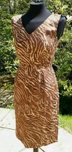Banana Republic dress. Brand new. No tags. UK size 10. brown print design. - Picture 1 of 4