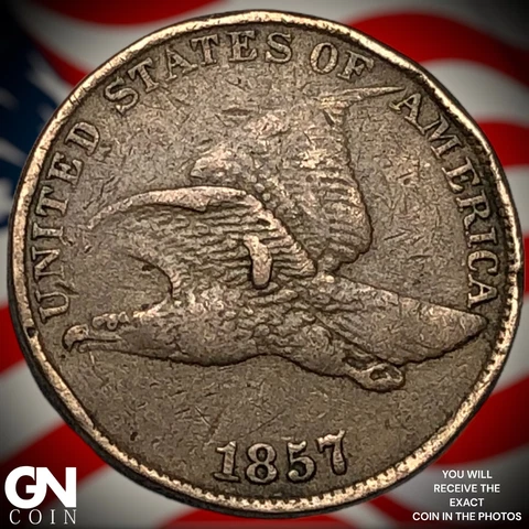 1857 Flying Eagle Cent  Q5742 Cover