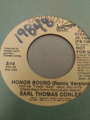 EARL THOMAS CONLEY HONOR BOUND 7" VINYL 45RPM RARE OOP VERY GOOD - Image 1 of 2