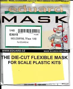 Máscaras Eduard Mig-23MF/ML TFace para el kit Eduard en 1/48 EX 615 DO ST - Imagen 1 de 1