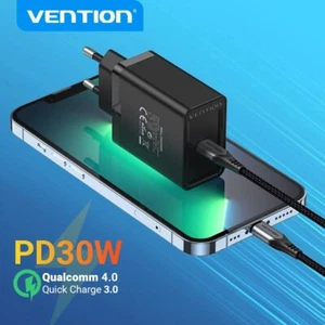 Charger Plug 30W USB Type C Fast PD Adapter for iPhone 13 12 iPad Samsung Xiaomi - Picture 1 of 22