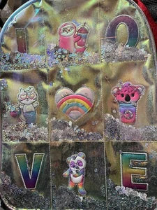 Girls Backpack by The Children’s Place Lovely  Glitter/Love/Colors - Picture 1 of 5