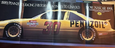 1991 Michael Waltrip Poster Pennzoil NASCAR - Image 1 of 2
