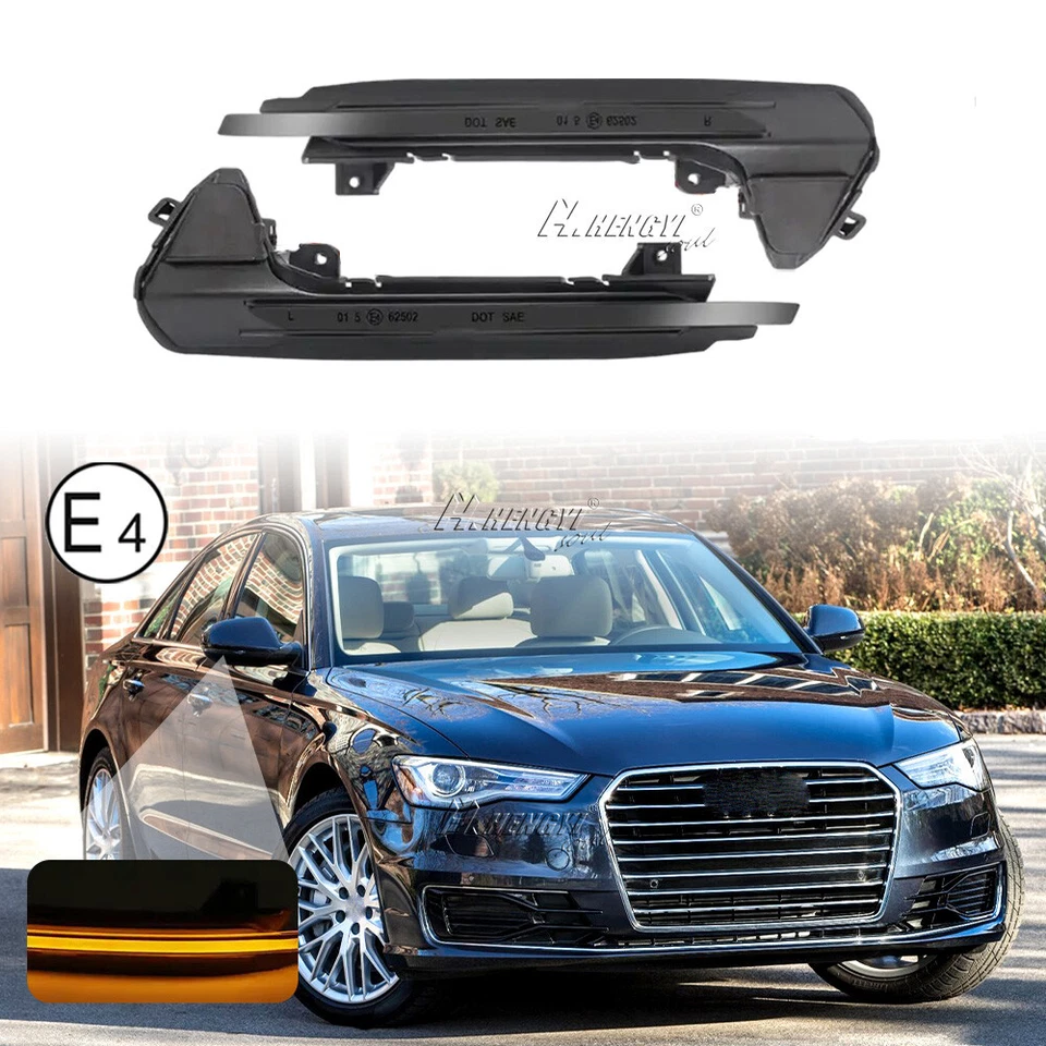 Indicador de espejo retrovisor luz intermitente LED dinámica para Audi A6 C7 S6 RS6 2013-2018 Foto 1 de 4