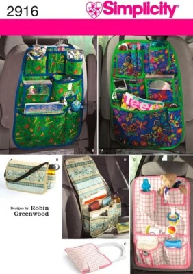 Simplicity 2916 Car Organizers Sewing Pattern - Image 1 of 4