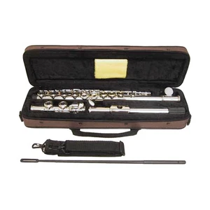 Band Approved Nickel Plated Flute w Case *Special* - Bild 1 von 3