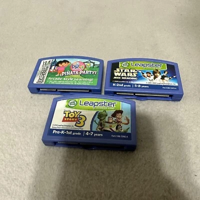 LeapFrog Leapster Games Reading Dora Star Wars Toy Story 3 - Image 1 of 4