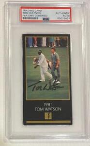 Tom Watson - Masters Signed / Autographed Gland Slam Venture Card GSV - PSA/DNA