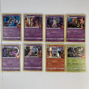 Lot of 8 Pokémon McDonald's Pikachu Stamp Holo 2022 MEWTWO, MISMAGIUS, MIMIKYU - Picture 1 of 24