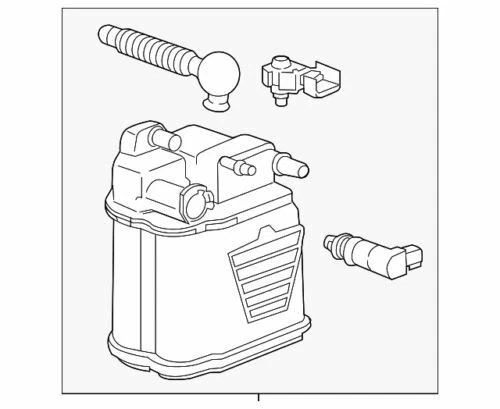 Kit de bote de vapor de 4 puertas genuino GM 2012-2020 Chevrolet Sonic LT sedán 95174448 Foto 1 de 4
