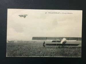 Carte Postale Ancienne Animée AVIATION - VILLACOUBLAY - Champ d'Aviation - Bild 1 von 2