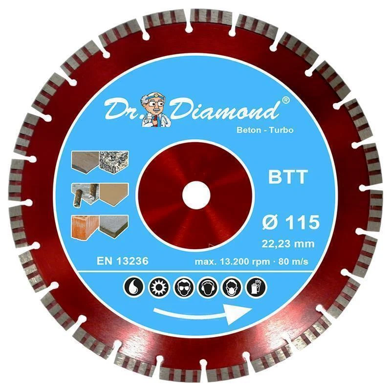 Diamanttrennscheibe 12 mm - Red Racer Turbo Diamantscheibe Premium 115 - 350 mm - Bild 1 von 1
