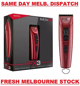 BabylissPRO FX3 Titanium Lithium High-Torque Hair Clipper Babyliss PRO FXX3C RED - Picture 1 of 8