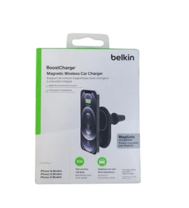 Belkin Boost Charge Magnetic Wireless Car Charger Magsafe - Photo 1 sur 4