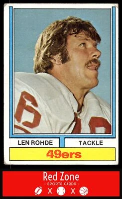 1974 Topps - #98 Len Rohde VG/EX - Image 1 of 2