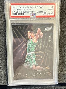 2017 Panini Black Friday Wedges /50 JAYSON TATUM Rookie RC #5 PSA 9 Mint POP 2