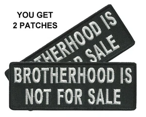 Juego de 2 parches de parches bordados Brotherhood no está a la venta - Imagen 1 de 6