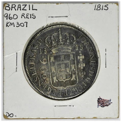 1815 Brazil Silver 960 Reis Cover
