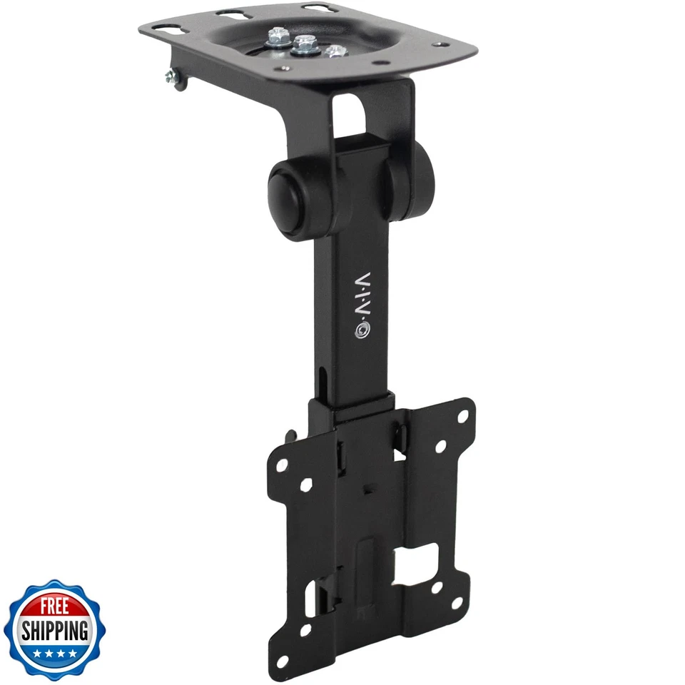 VIVO Manual Flip Down Ceiling Mount for 13 to 27 inch Flat Screens, Folding T - Image 1 of 4