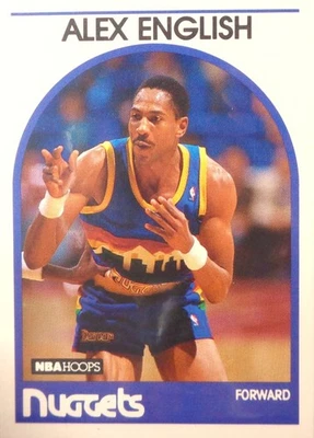89' Hoops Basketball Alex English #120 Denver Nuggets EX-A247 - Image 1 of 2
