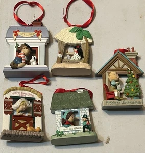5 Vintage Hallmark Keepsake Ornaments Windows of the World Series No Boxes - Picture 1 of 6