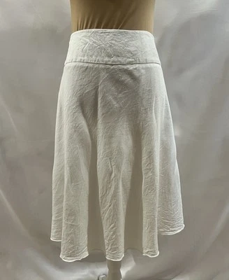 Женщин льняной смеси белая юбка белый Midi юбка размер 18 Nic + Zoe - Изображение 1 из 4