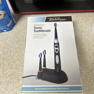 Bella Russo Electronic Sonic Toothbrush! -Charging Base 2 Extra Heads New In Box - Picture 1 of 5