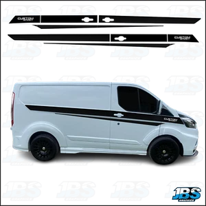 Ford Transit Custom LWB (UK VERSION) Sport Style Side Graphics Vinyl Decals KIT - Picture 1 of 2