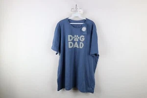 New Life Is Good Mens 2XL XXL Spell Out Crusher Dog Dad Short Sleeve T-Shirt - Picture 1 of 12