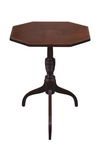 Vintage Biggs Old Sturbridge Village Federal Mahogany Spider Leg Candle Stand Cover