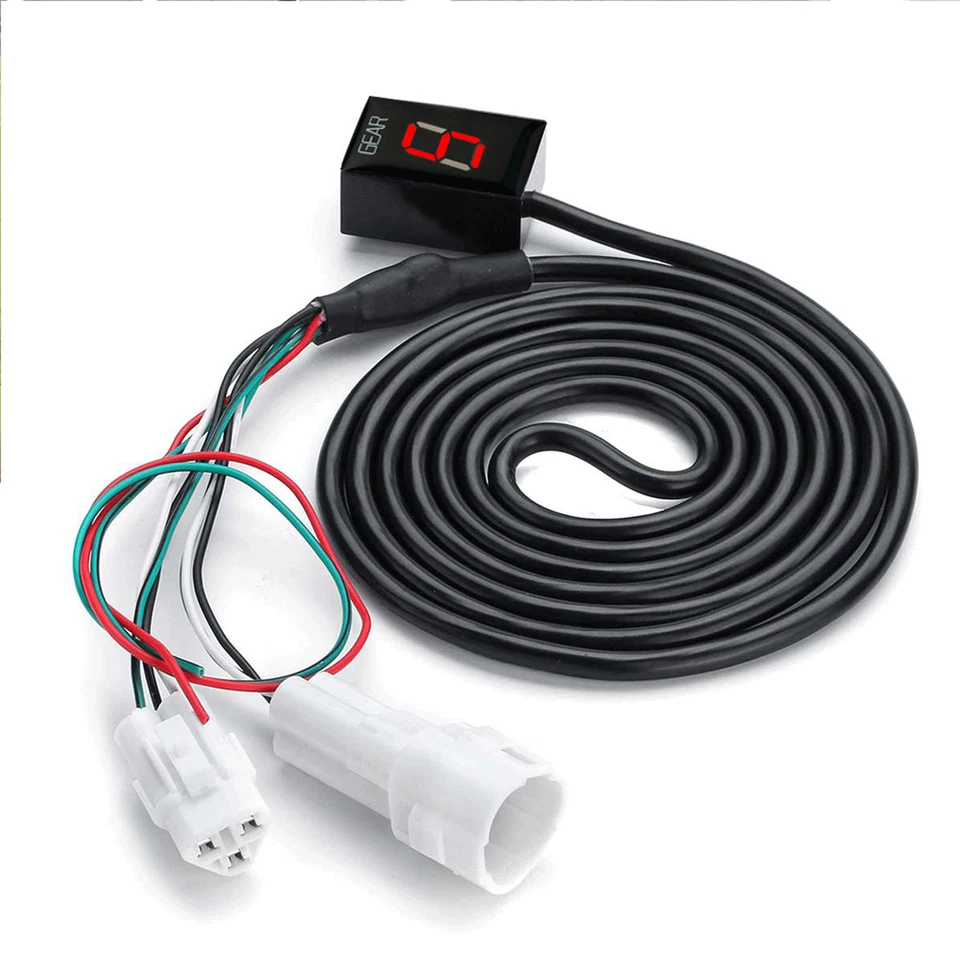 Indicador de engranaje LED rojo EFI motocicleta para Yamaha YZF-R1 R6 FZ6 FZ8 XJ6N FJR1300 Foto 1 de 4