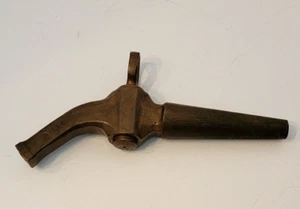 ANTIQUE SOLID BRASS WINE BEER BARREL SPIGOT SPOUT TAP - Picture 1 of 13