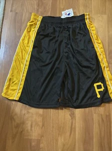 Pittsburgh Pirates Men’s Big & Tall Black Mesh XL Tall XLT - NEW Shorts - Picture 1 of 5