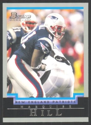 2004 Bowman Marquise Hill Rookie New England Patriots #128 - Image 1 of 2