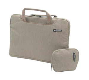 10 - 14 inch laptop tablet bag sleeve case Khaki Rawboe - Picture 1 of 7